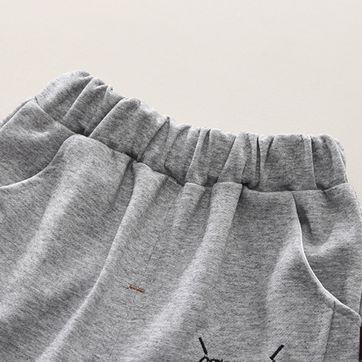 Boys Blue Abstract Printed Shacket With T-Shirt & Joggers Set Sets
