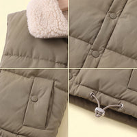 Boys Olive Green Sleeveless Puffer Jacket Coats & Jackets