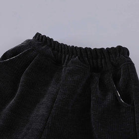 Boys Black Faux Leather Jacket With Striped Hooded Sweatshirt & Jogger Sets Sets