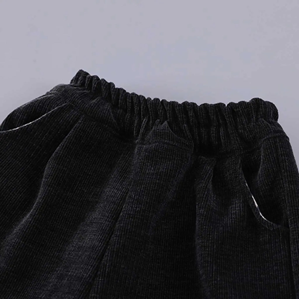 Boys Black Faux Leather Jacket With Striped Hooded Sweatshirt & Jogger Sets Sets