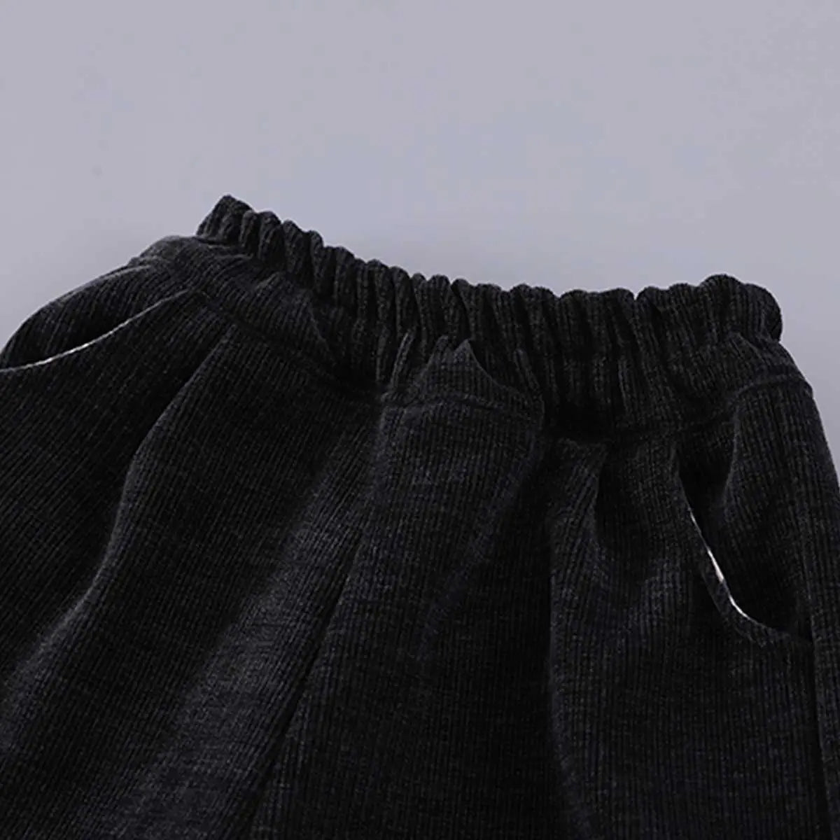 Boys Black Faux Leather Jacket With Striped Hooded Sweatshirt & Jogger Sets Sets