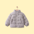 Boys Grey Textured Long Sleeve Jacket Coats & Jackets Grey 1-2 Y