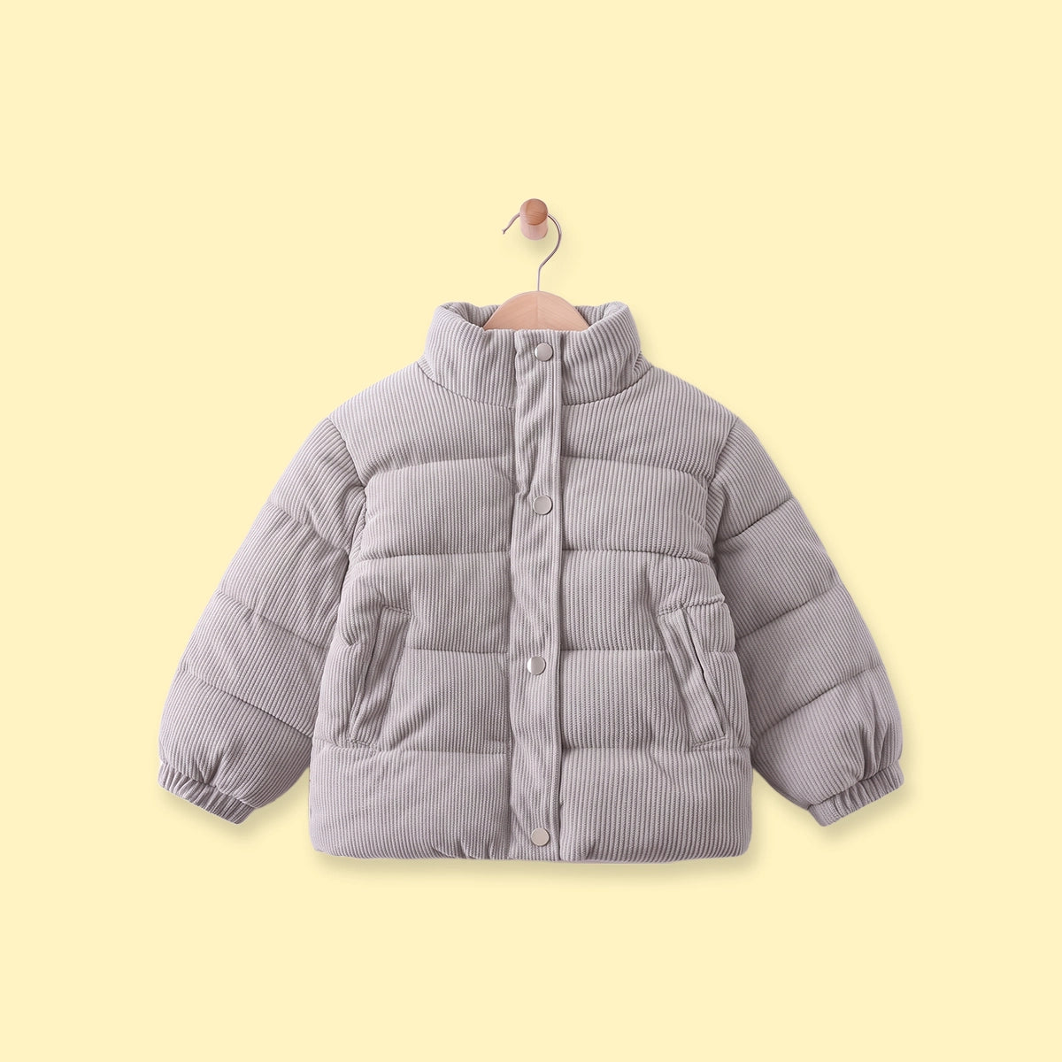Boys Grey Textured Long Sleeve Jacket Coats & Jackets Grey 1-2 Y