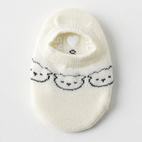 Pack of 5 Off White Animal Design Ankle Length Socks Socks