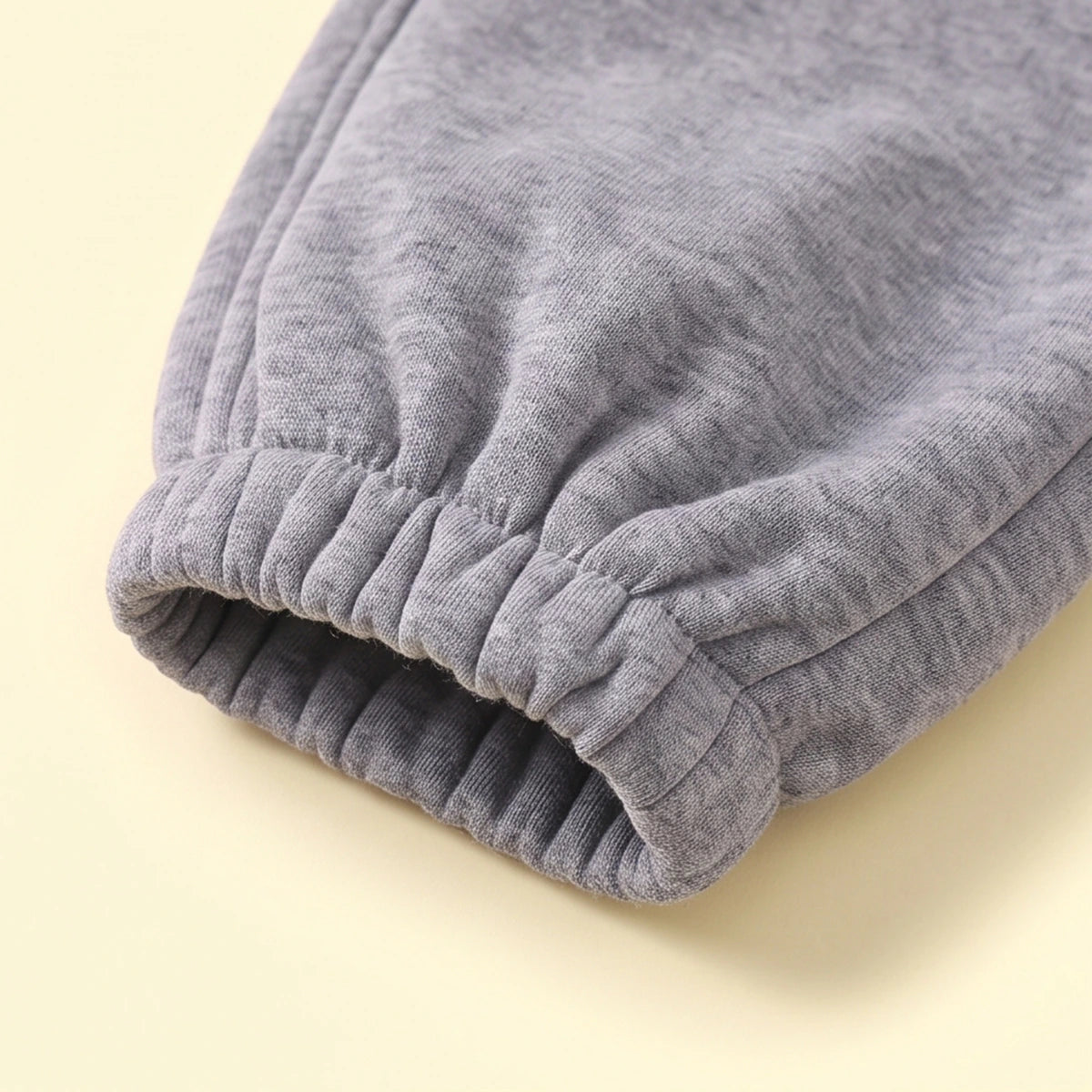 Boys Grey Bear Applique Jogger Joggers