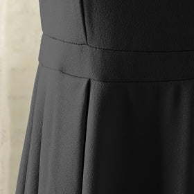 Girls Black Off Shoulder Spaghetti Strap Gown Party Dresses