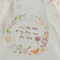 Girls Printed Raglan Sleeve Top with Lavender Shorts Sets 2 pc. Sets