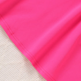 Girls Fuchsia Short Sleeves Tennis Dress Casual Dresses