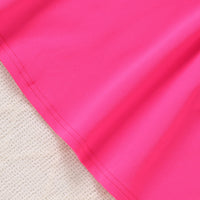 Girls Fuchsia Short Sleeves Tennis Dress Casual Dresses