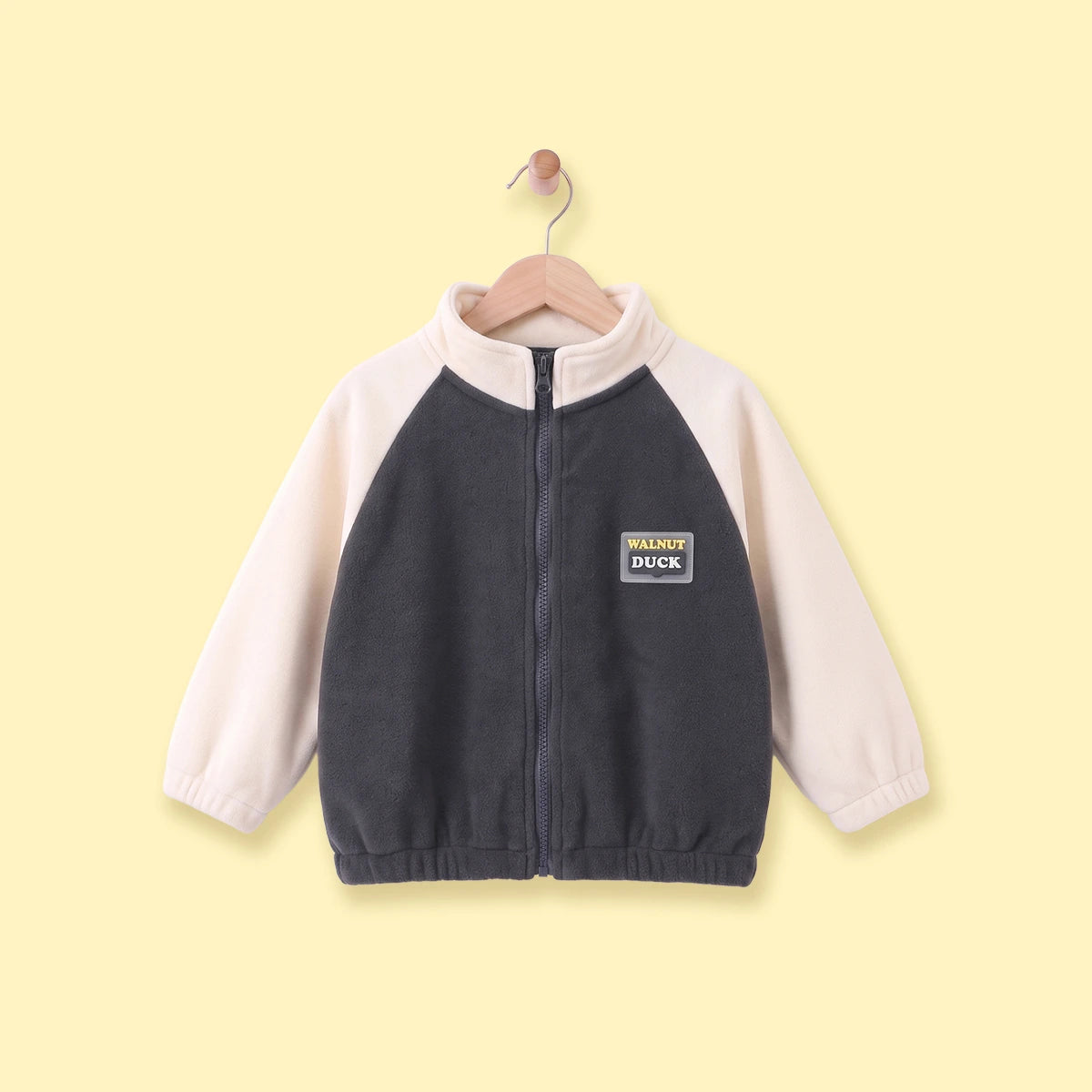 Boys Grey Colorblocked Long Sleeve Jacket Coats & Jackets Grey 1-2 Y