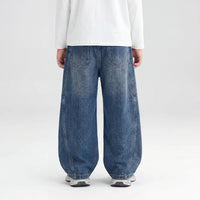 Boys Blue Loose Fit Denim Jeans Pants