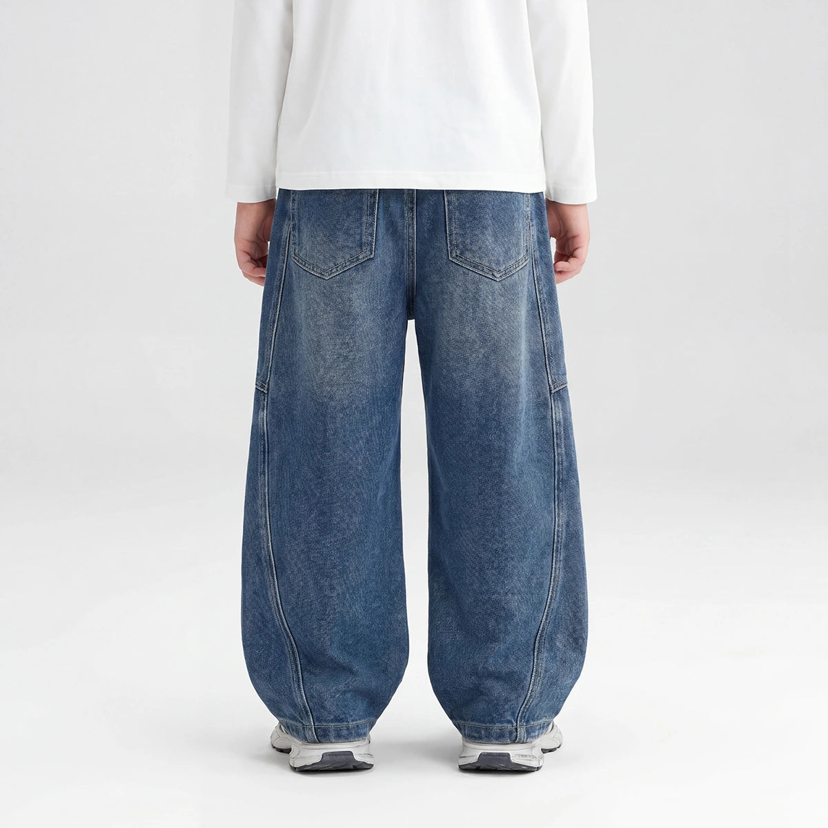 Boys Blue Loose Fit Denim Jeans Pants