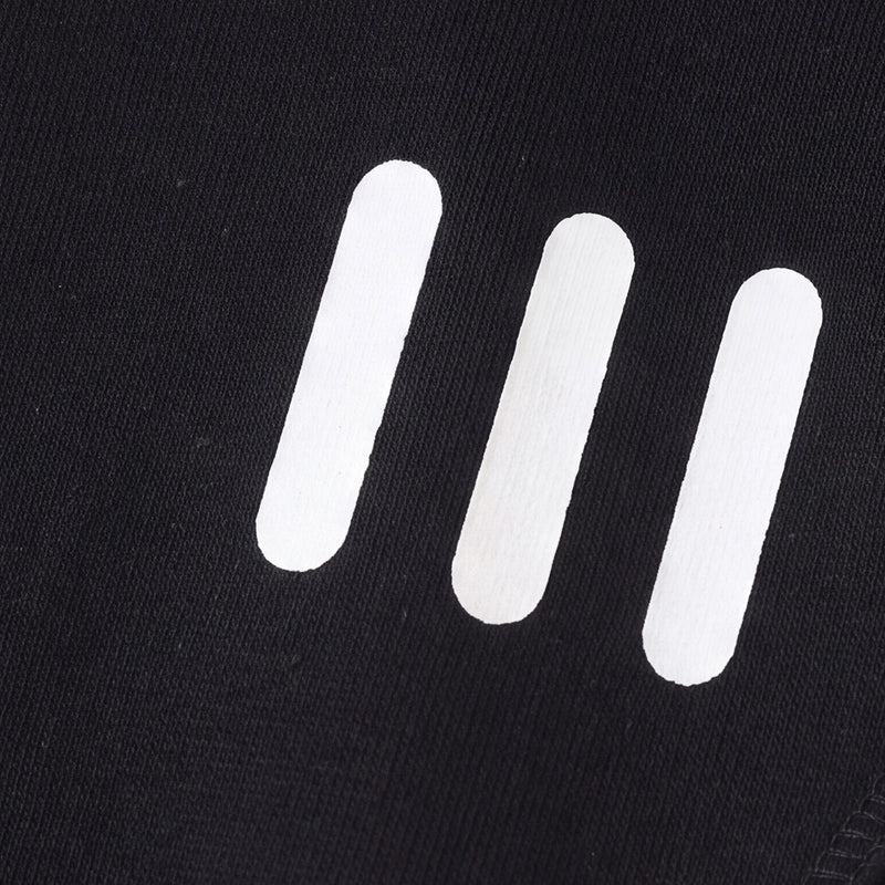 Boys Black Long-Sleeve Crewneck Sweatshirt & Elasticated Pants Sets With White Stripe 2 pc. Sets
