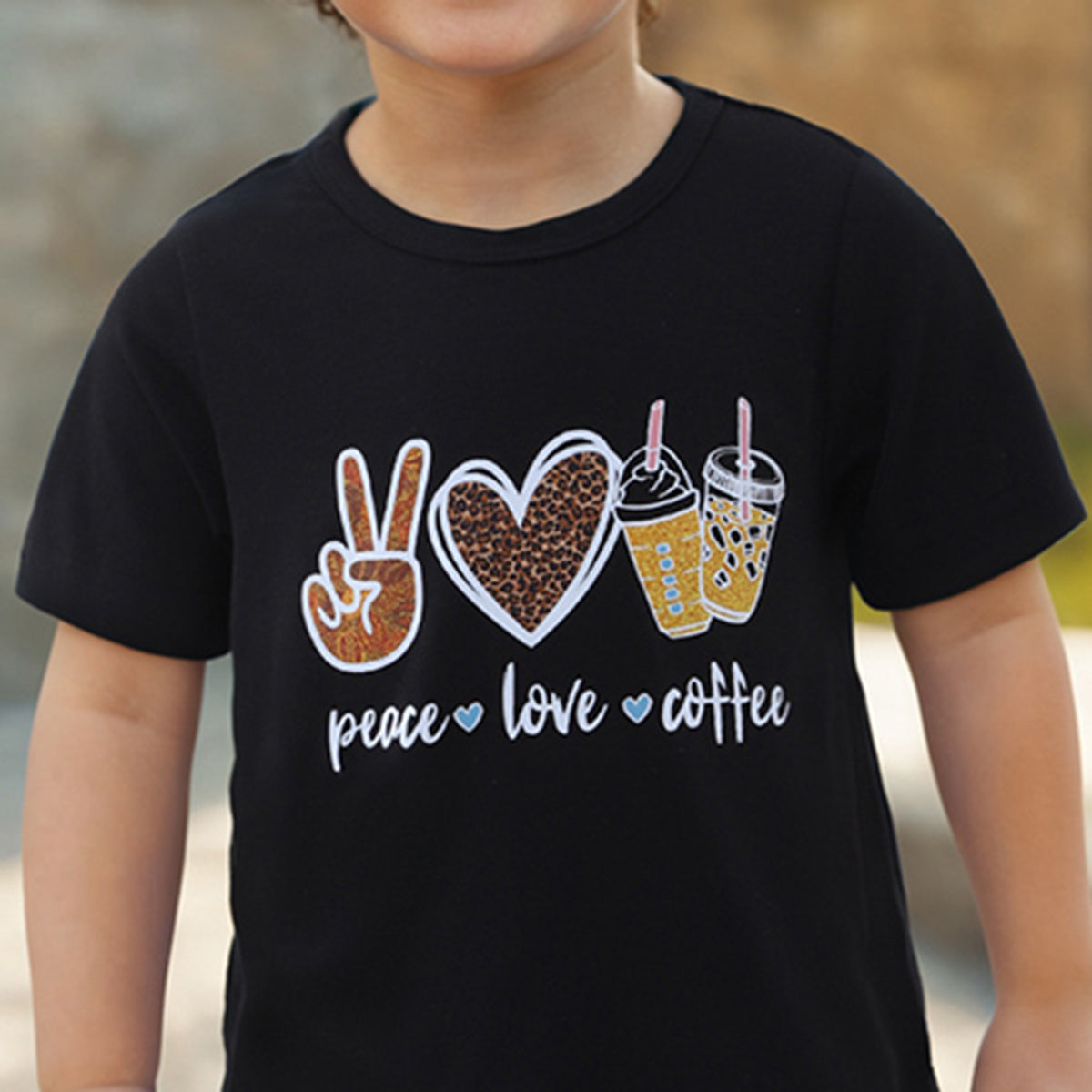 Boys Black Graphic T-Shirt With Elasticated Shorts Set 2 pc. Sets