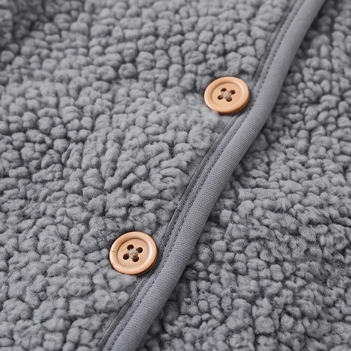 Girls Grey Long Sleeve Fleece Cardigan Sweaters & Cardigans