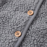 Girls Grey Long Sleeve Fleece Cardigan Sweaters & Cardigans