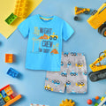 Boys Short Sleeve Graphic T-Shirt With Printed Shorts 2 pc. Sets Royal Blue 1-2 Y 