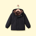 Girls Black Long Sleeve Hooded Zip-up Jacket Coats & Jackets Black 1-2 Y