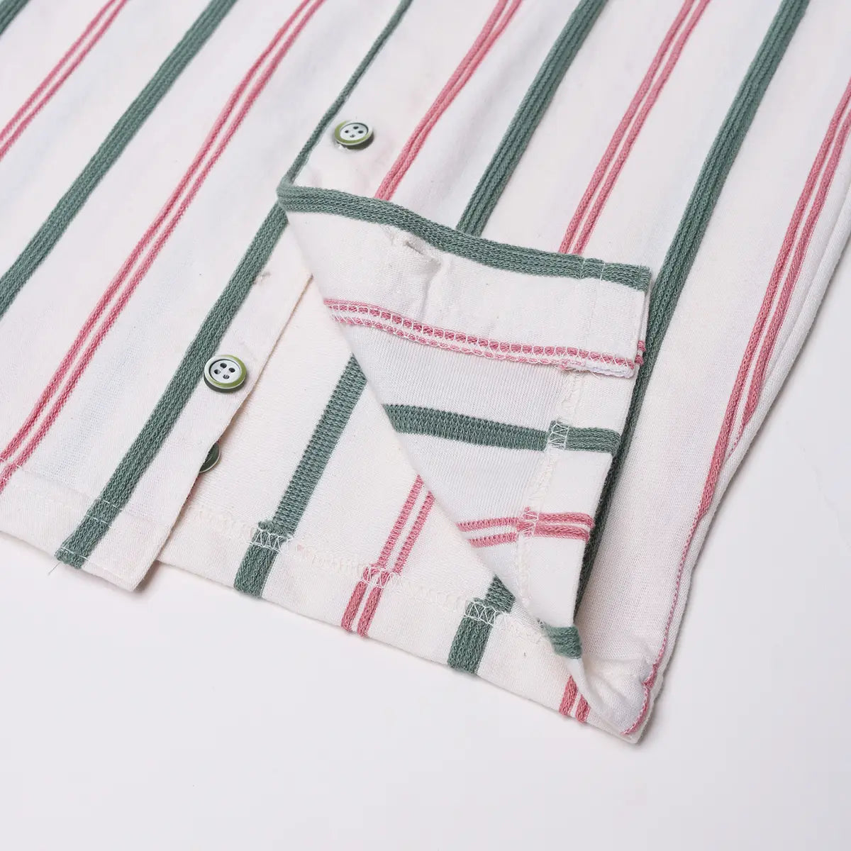 Boys Pink Striped Short Sleeves Shirt With Graphic T-Shirt And Shorts Sets Sets