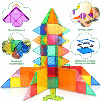 INCLUD Magnetic Tiles Set -Build, Learn & Imagine Bigger 50 Tiles Trending Accessories