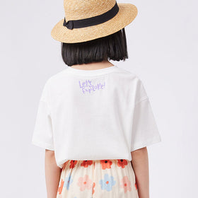 Girls Printed Oversized Casual T-shirt Tshirts   