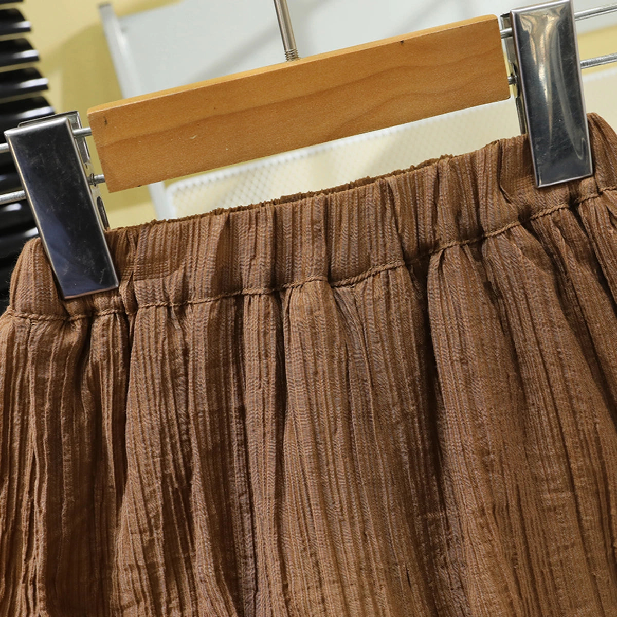 Girls Brown Textured Bow Detail Sleeveless Top With Shorts Set Sets
