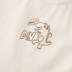 Boys Green Dinosaur Appliqued Shirt With T-Shirt Neck Tie And Shorts Set Sets