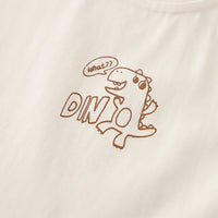 Boys Green Dinosaur Appliqued Shirt With T-Shirt Neck Tie And Shorts Set Sets