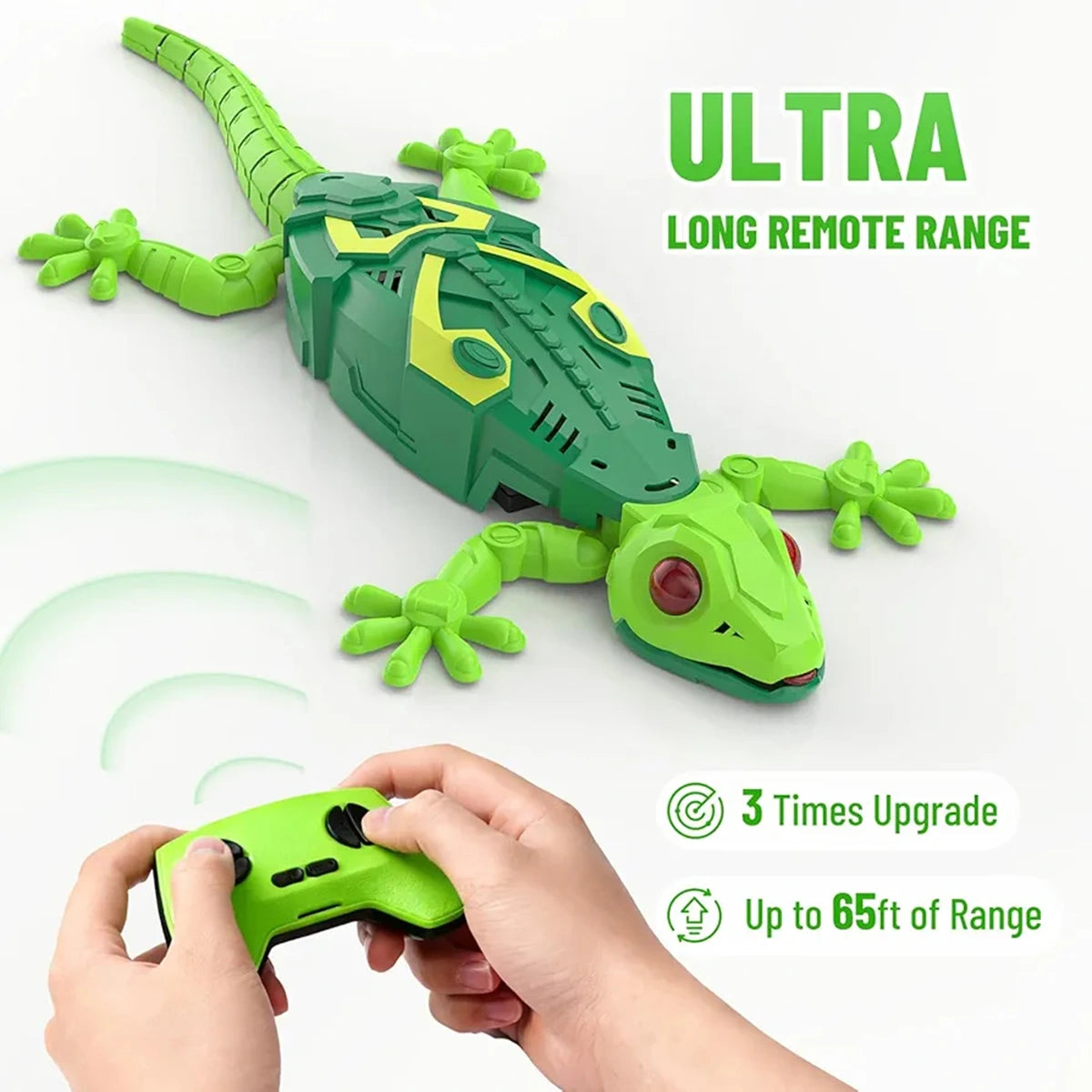 Kids Green Remote-Control Lizard Crawling Toy Trending Accessories Multicolor Onesize