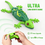 Kids Green Remote-Control Lizard Crawling Toy