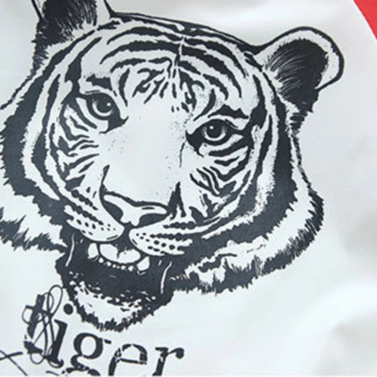 Boys White Tiger Printed Front Open Trendy Jacket Coats & Jackets