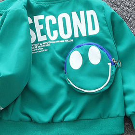 Boys Solid Bomber Jacket Coats & Jackets   
