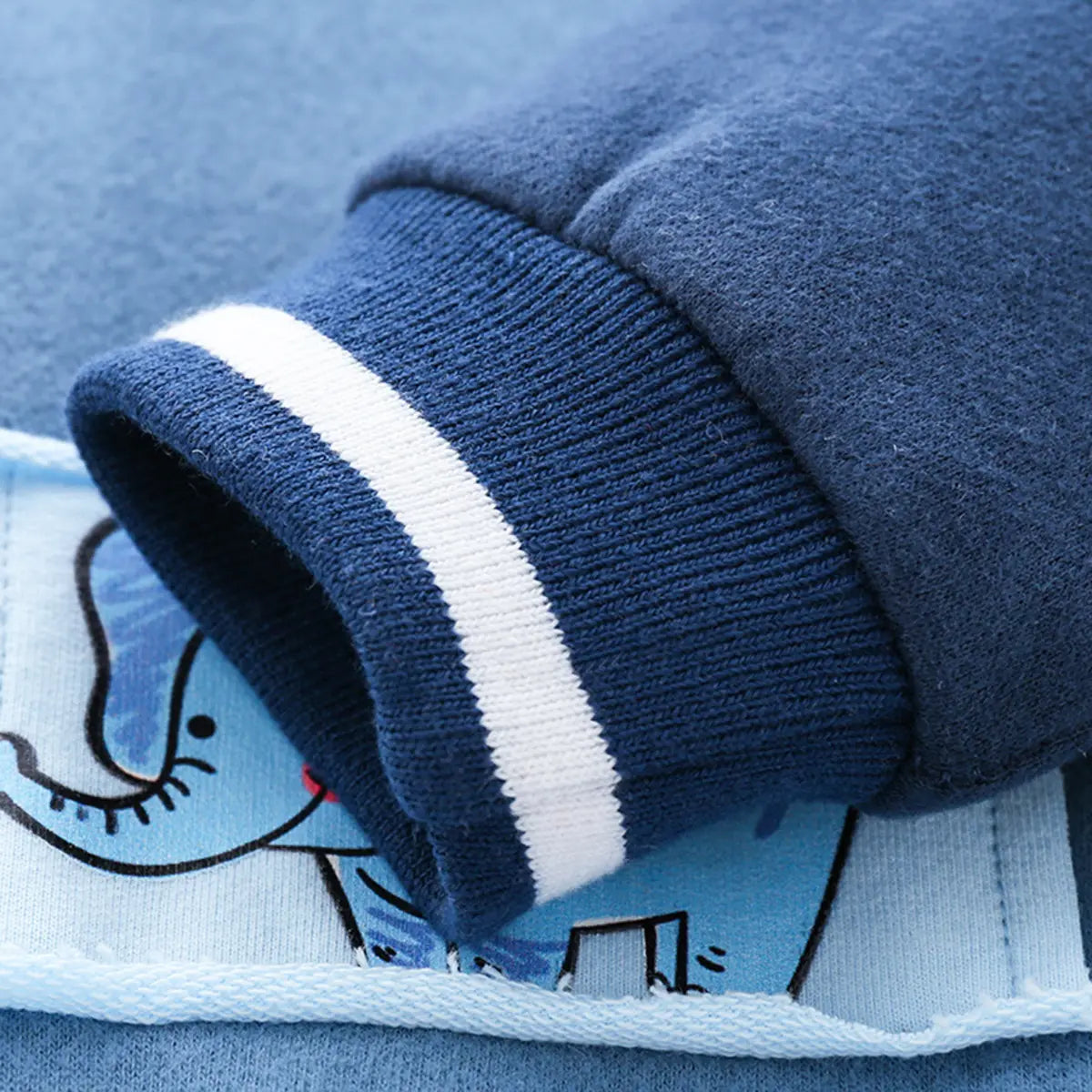Boys Light Blue Graphics Printed Varsity Jacket Coats & Jackets