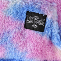 Girls Blue Tie Dye Printed Hooded Neck Pullover Winter Sweatshirt Sweatshirts & Hoodies