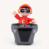 Kids Red DJ Robot Interactive Toy with LED Lights & Sensors