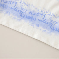 Boys Blue Short Sleeve Typographic Printed T-shirt With Elasticated Shorts Sets Sets