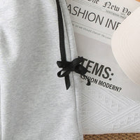Girls Grey Rabbit Printed Sweatshirt With Pants Set 2 pc. Sets