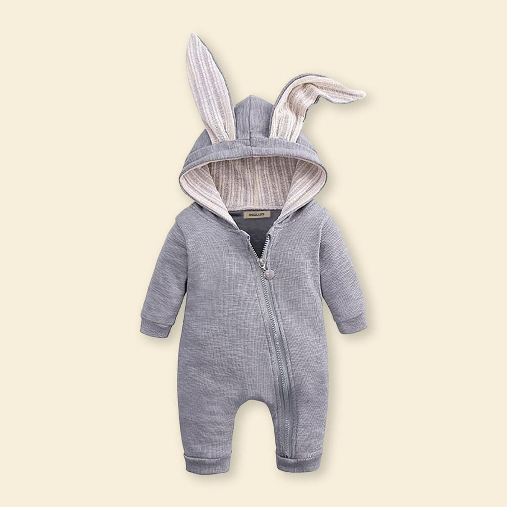 Boys Grey Long Leg Romper Romper Grey 3 - 6 M