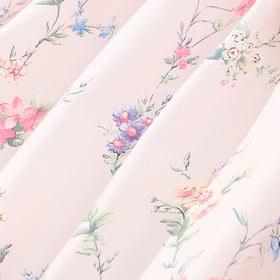 Girls Pink Floral Print Off-Shoulder Dress Casual Dresses