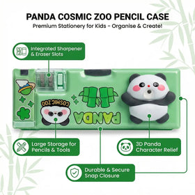 3D Squishy Panda Pop Eye Magnetic Pencil Box for Kids Trending Accessories