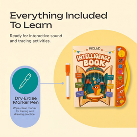 Interactive Talking Sound Book for Kids with Marker- Learn Alphabets, Numbers, Shapes & Phonics -Educational Musical Learning Toy for Toddlers -2 to 7 Years Trending Accessories