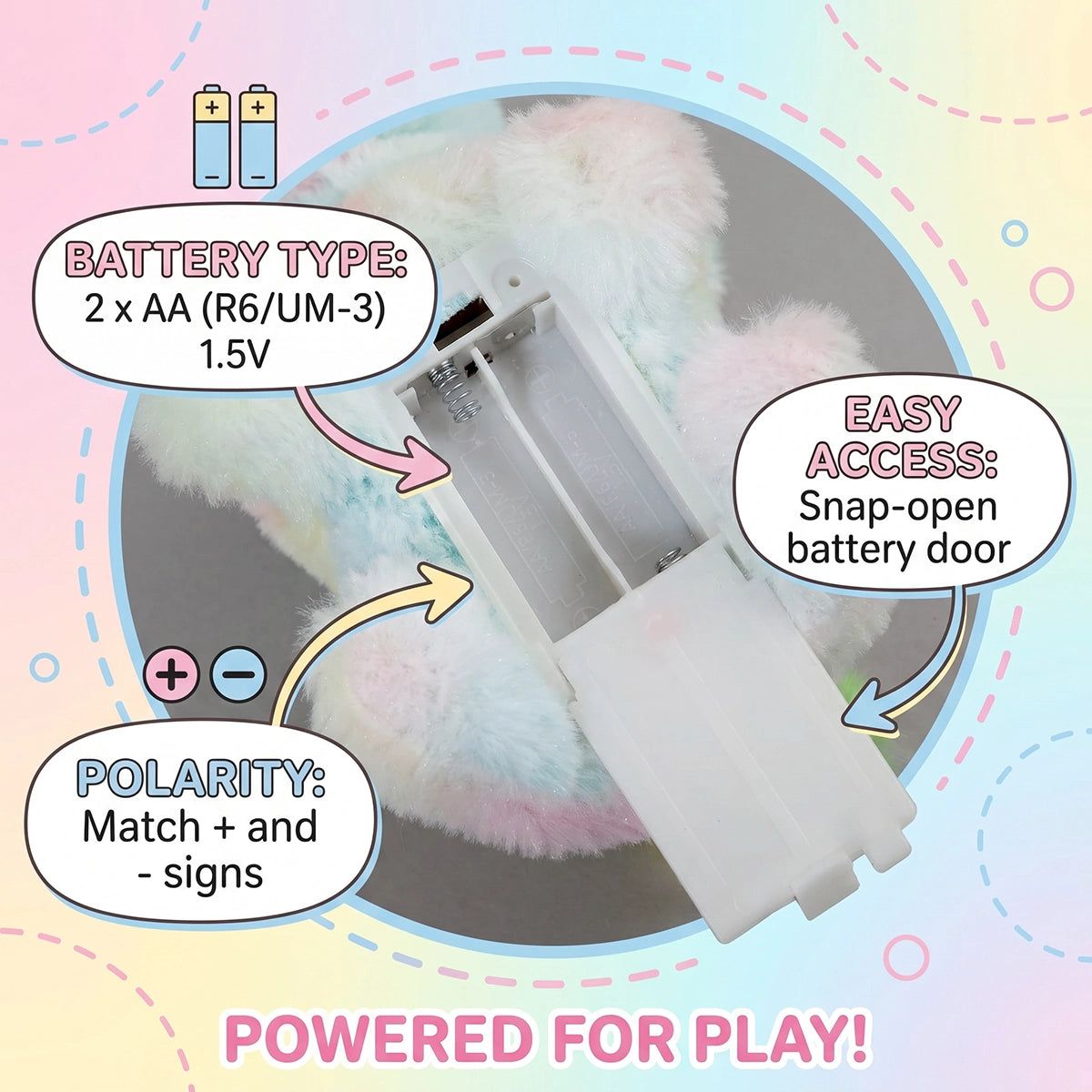 INCLUD Moving Talking Unicorn Soft Toy for Kids- Battery Operated Hopping Plush Unicorn with Sound, Cute Interactive Gift Toy Trending Accessories
