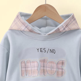 Boys Light Blue Typographic Sweatshirt With Denim Pants Sets 2 pc. Sets