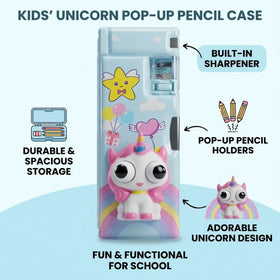 Kids Unicorn Pencil Pouch Organizer with Zipper Trending Accessories
