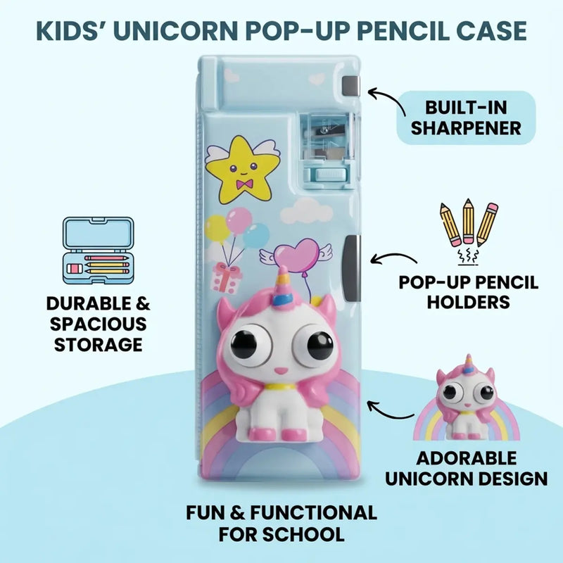 Kids Unicorn Pencil Pouch Organizer with Zipper Trending Accessories