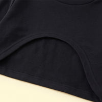 Girls Black Long Sleeve Crop Top With Cami Top And Denim Pants Sets 3 pc. Sets
