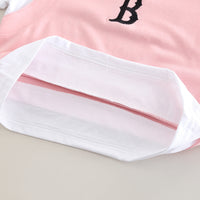 Boys Pink Typographic Printed Short Sleeves T-Shirt With Shorts Set 2 pc. Sets