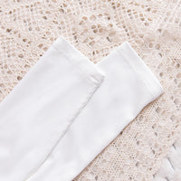 Girls White Off-Shoulder Long Sleeve Top With Shorts Sets 2 pc. Sets