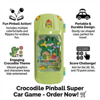 Light Green Crocodile Magic Car Lock Pencil Box for Girls Trending Accessories