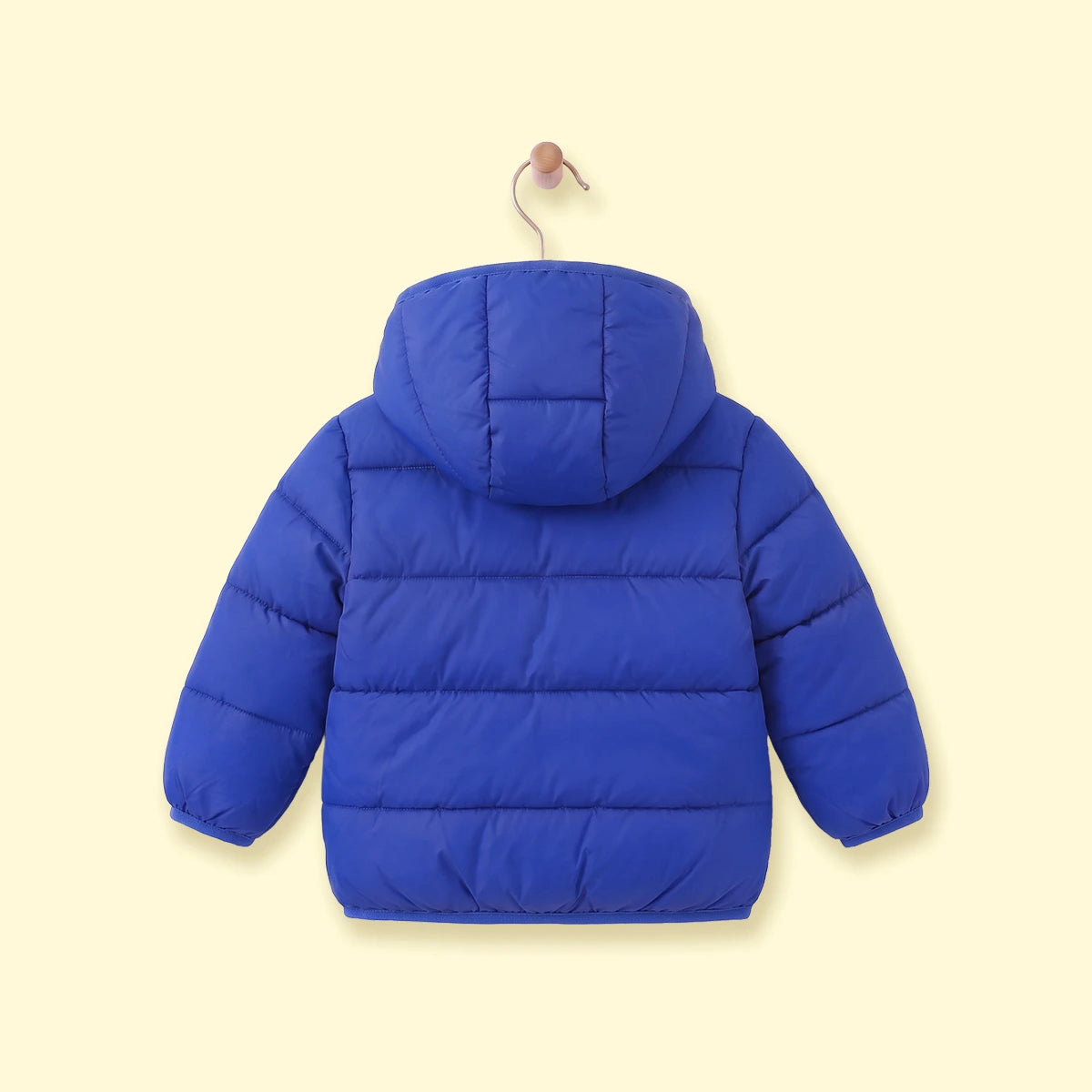 Boys Royal Blue Hooded Zip-up Puffer Jacket Coats & Jackets